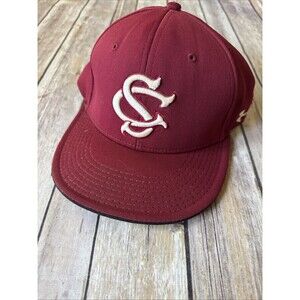 Under Armour South Carolina Gamecocks Baseball player team issued Hat Garnet